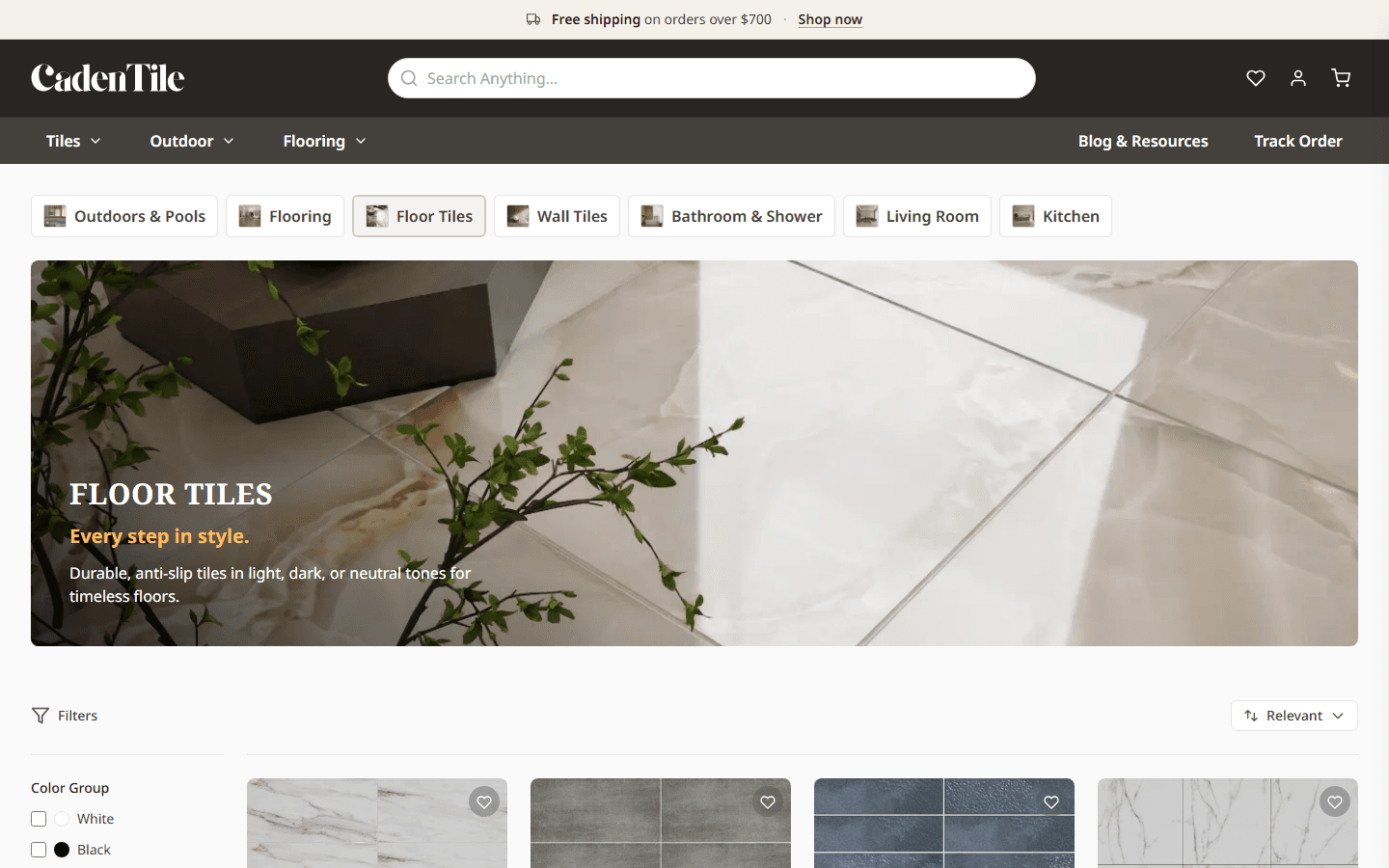 Caden Tile, Categories · Floor Tiles