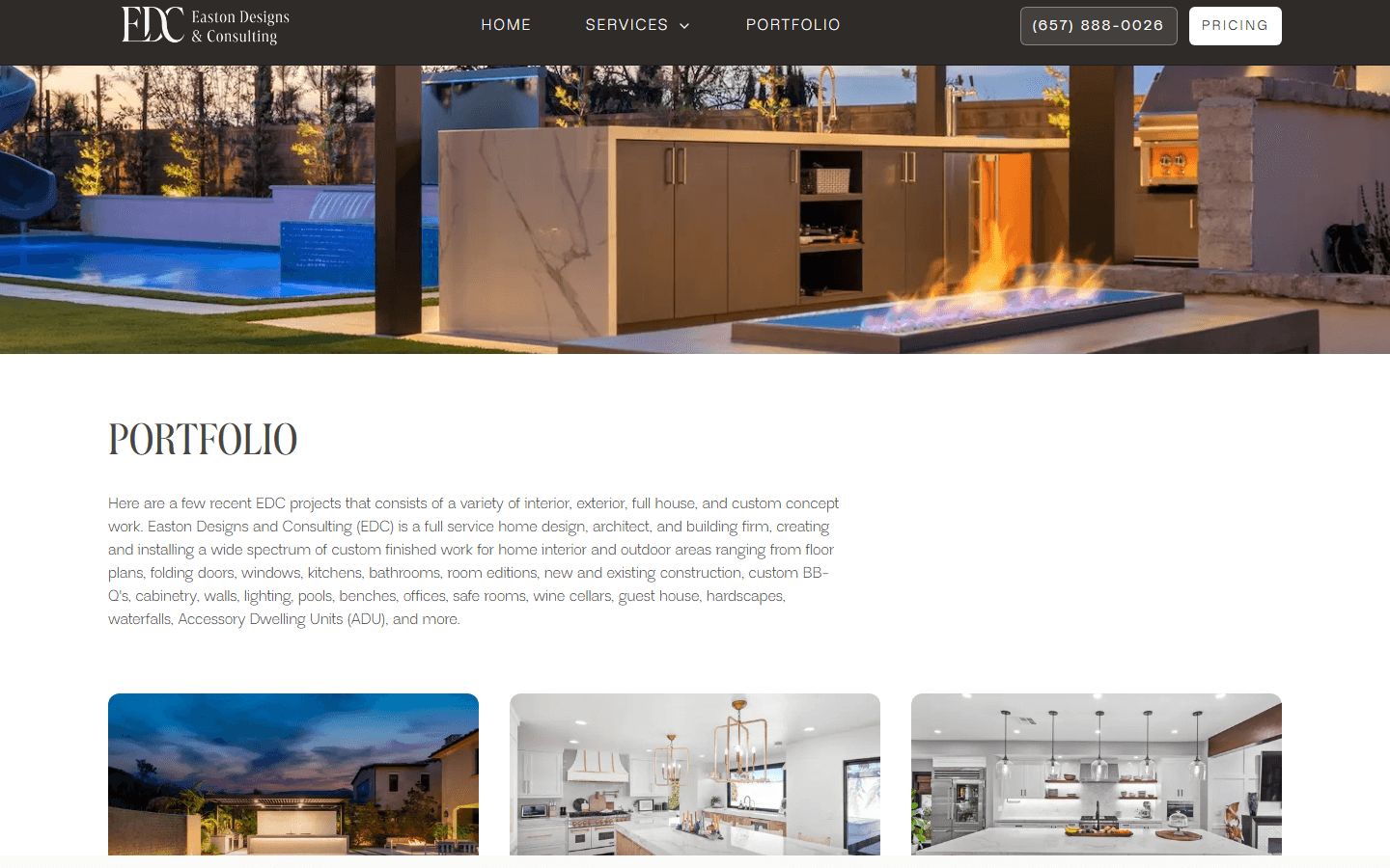 Easton Designs & Consulting, Portfolio
