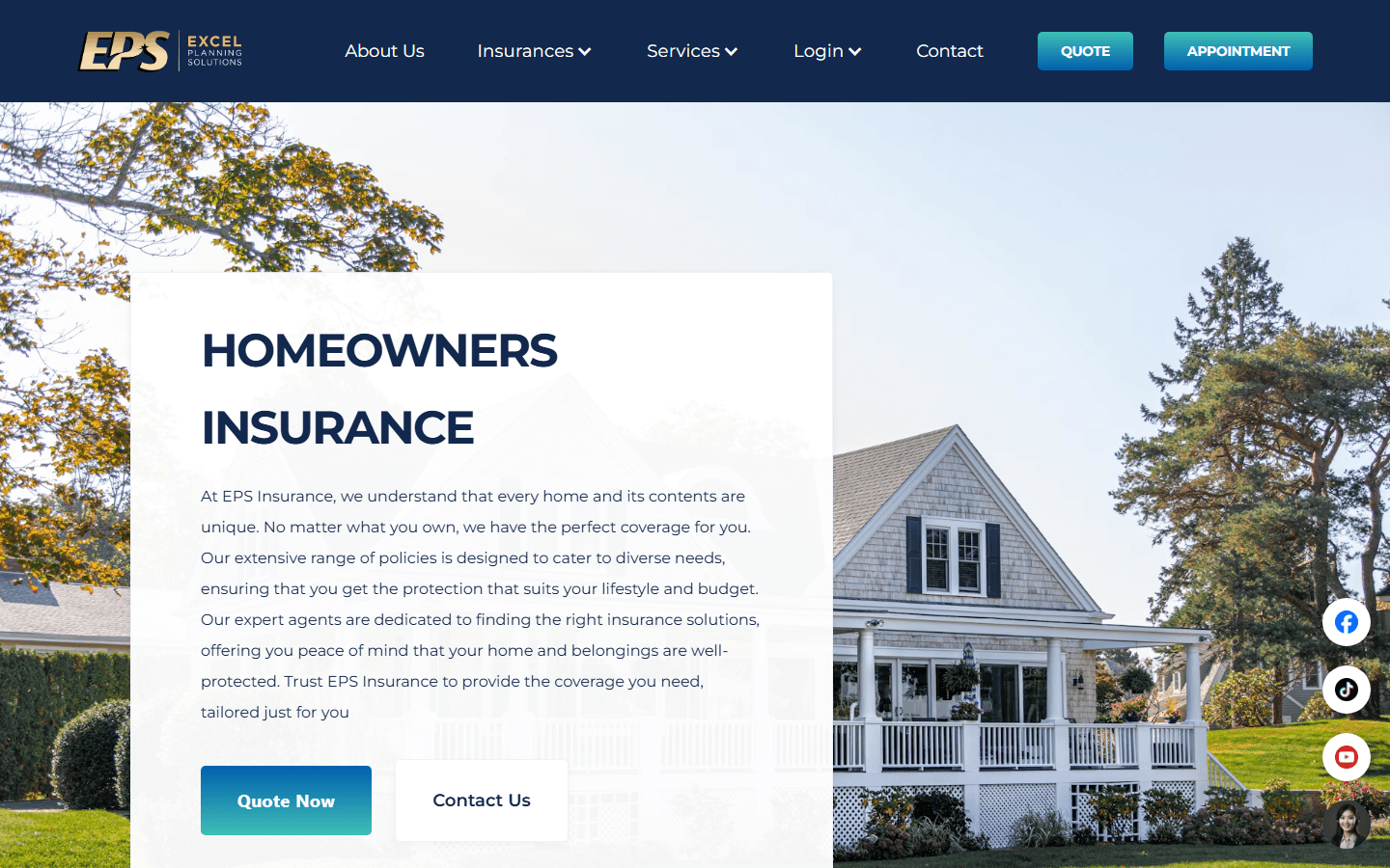 Excel Planning Solutions, Insurance · Homeowners Insurance