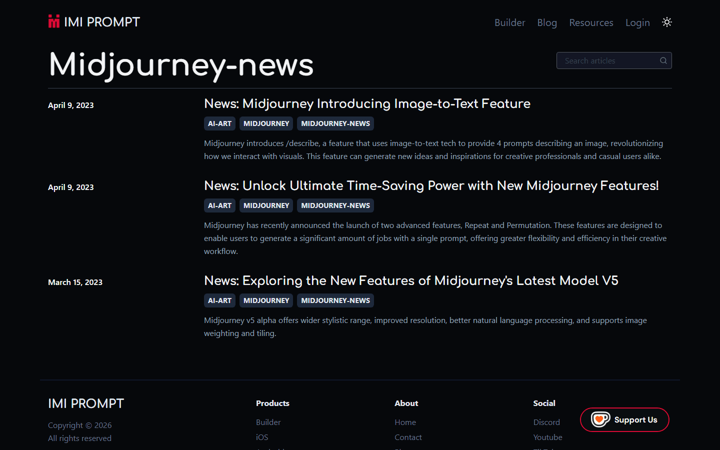 IMI Prompt, Tags · Midjourney News