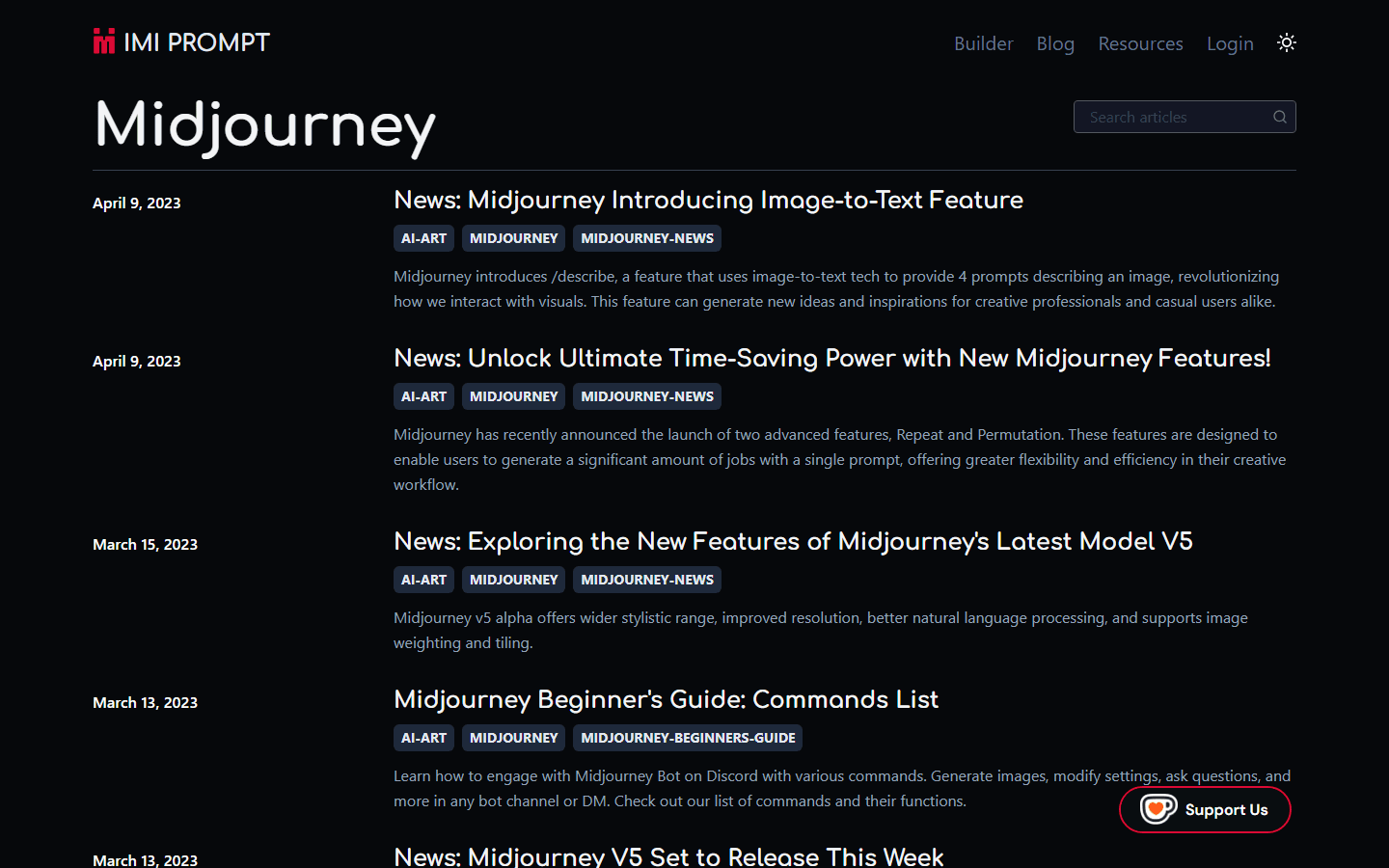 IMI Prompt, Tags · Midjourney