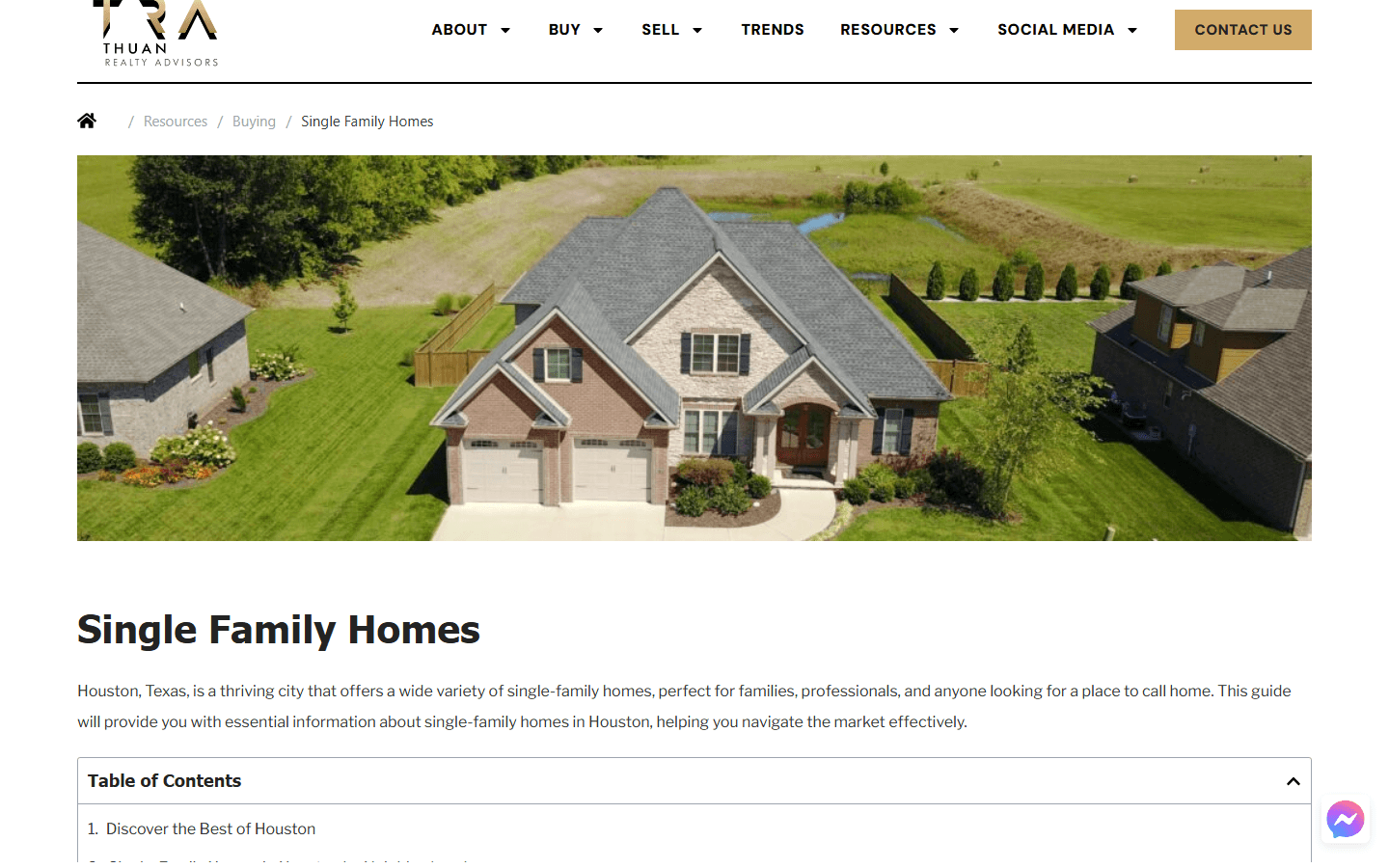 Thuan Realty Advisors, Single Family Homes