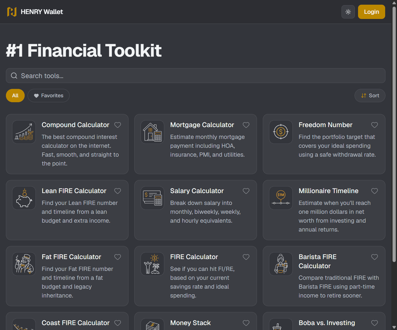 HENRY Wallet screenshot